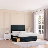Monaco Naples Bed Set ,2 Drawers, Mattress & 26" Headboard
