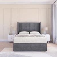 Falcon Coniston Wingback Bed Set ,No Drawers & 54" Floor Standing Headboard