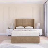 Falcon Naples Wingback Bed Set ,No Drawers & 54" Floor Standing Headboard
