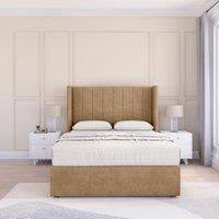 Falcon Dumfries Wingback Bed Set ,No Drawers & 54" Floor Standing Headboard