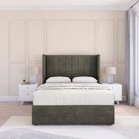 Falcon Dumfries Wingback Bed Set ,No Drawers & 54" Floor Standing Headboard