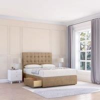 Alabama Naples Bed Set With 2 Drawers, Mattress & 26" Headboard