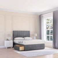 Kansas Coniston Bed Set With 4 Drawers, Mattress & 26" Headboard