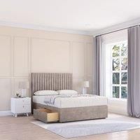 Manhattan Plush Bed Set With 4 Drawers, Mattress & 26" Headboard