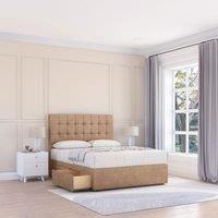 Alabama Naples Bed Set With 4 Drawers, Mattress & 26" Headboard