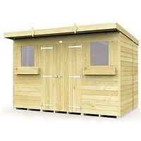 Diy Sheds 10 X 8 Pent Summer Shed Shiplap Pressure Treated