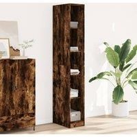 Wardrobe Smoked Oak 30x50x200 cm Engineered Wood