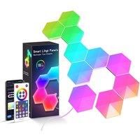 Led Hexagonal Colour Changing Wall Lights - Multiple Pack Sizes