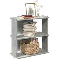 Bookcase 3-Tier Concrete Grey 60x30x60 cm Engineered Wood