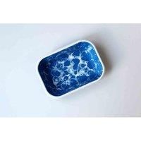 Rozi Bubble Collection Enamel Rectangular Serving And Roasting Dish