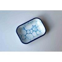 Rozi Bubble Collection Enamel Rectangular Serving And Roasting Dish