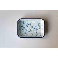 Rozi Bubble Collection Enamel Rectangular Serving And Roasting Dish