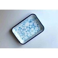Rozi Bubble Collection Enamel Rectangular Serving And Roasting Dish