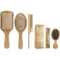 6Pc Bamboo Hairbrush Set!