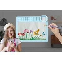 Children'S Interactive Silicone Painting Mat Kit- Pink, Blue Or Green