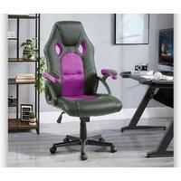 Neo Ergonomic PU Leather Gaming & Office Swivel Chair - Adjustable Height, Lumbar & Headrest Support