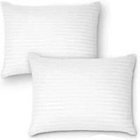 Hotel Quality Hollowfibre Stripe Pillows - 2 Or 4 Pack!