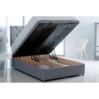 Velvet Fabric Ottoman Bed W/Memory Foam Mattress