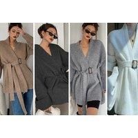 Women'S Cosy Chunky Cardigan - 4 Colour Options - White