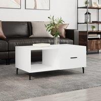 Coffee Table White 90x50x40 cm Engineered Wood