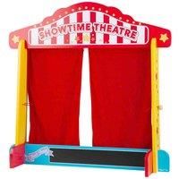 Bigjigs Toys Wooden Table Top Theatre Puppets Show Stage Window Roleplay