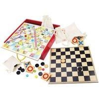 Bigjigs Toys Wooden Games Compendium Snakes And Ladders