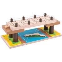 Bigjigs Rail Safari Rope Bridge - Other Major Wooden Rail Brands are Compatible