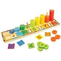 Bigjigs Toys Wooden Learn to Count Stacking Toy