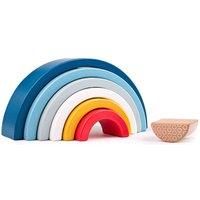 Bigjigs Toys, 100% FSC Certified Rainbow Stacker Arches, Wooden Toys, Wooden Stacking Toys, Montessori Toys, Stacking Toy, Toddler Toys, Baby Toys, Wooden Rainbow Stacker
