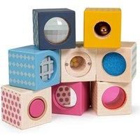 Bigjigs Toys, FSC Certified Sensory Blocks, Wooden Toys, Sensory Toys, Baby Toys, Toddler Toys, Wooden Sensory Toys, Wooden Blocks For 1 2 3 Year Olds, Wooden Baby Toys