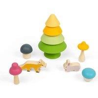 Bigjigs Toys Forest Friends Playset - Silicone Stacking Toys, Montessori Toys For Open-Ended Play, Baby Toys 12 Months, Sustainably Made