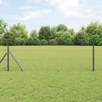 Hexagon Fence Grey 0.6x50 m Steel
