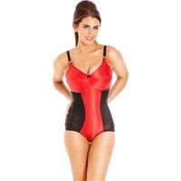 British Made Vintage Retro Style Satin Controlling Non Wired Corselette