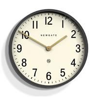 Large Grey Wall Clock Mid-Century Modern, Contemporary Kitchen, Newgate 45cm