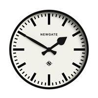 Newgate Number Three Railway Clock, 37cm, Black