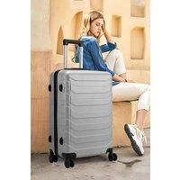 Rolling Hardshell Luggage Travel Suitcase, 24" Grey