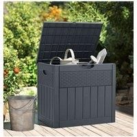 126L Waterproof Large Plastic Storage Box with a Padlock,Rattan Texture