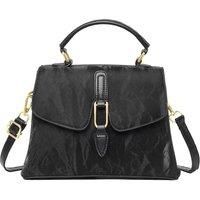 PU Suede Handbag with Shoulder Strap