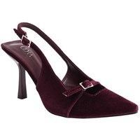MODISHION Women's Elegant Slingback Pointed Closed Toe Heels in Wine | Size: 5.5
