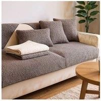 Non-Slip Faux Plush Sofa Cover
