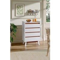 4-Tier Chest Drawer Storage Cabinet