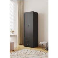 Modern 2-Door Wardrobe with 2 Drawers