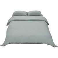 3Pcs Double Bedding Solid Duvet Cover with 2 Pillowcase Set