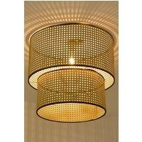 Rattan-Woven Pendant Light