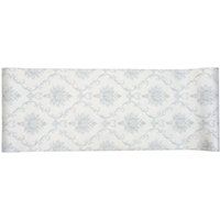 Living and Home Classic Cottage Floral Wallpaper with Elegant Vine Diamond Pattern in Light Grey