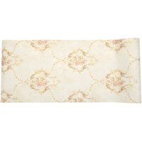 Living and Home Elegant Floral Wallpaper with Rose Vine Diamond Wall Decor Roll in Cream