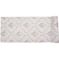 Living and Home Classic Symmetrical Floral Vine Wallpaper with Bloom & Curved Vines in Grey