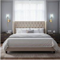 Living and Home Set of 2 Rechargeable Wall Lamps with Remote Controls & 7 RGB Colours in Black