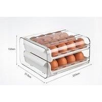 Clear Acrylic 32-Egg Storage Drawer Box