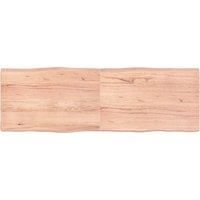 Table Top Light Brown 180x60x(2-6)cm Treated Solid Wood Live Edge